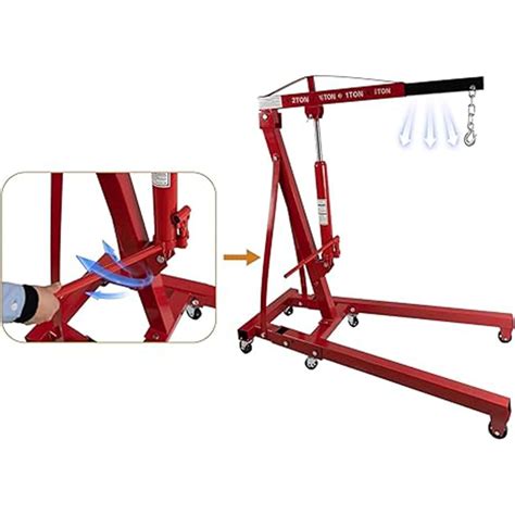 40 Mo Finance 2 Ton Engine Hoist Folding Engine Lift With Six