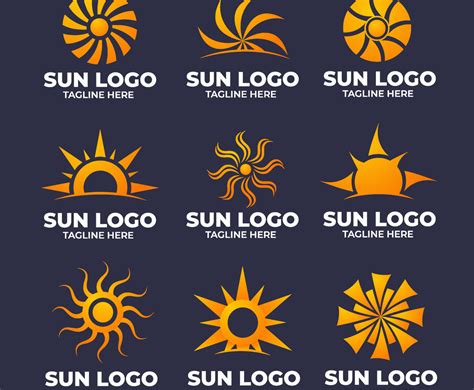 Sun Modern Logo Vector Art & Graphics | freevector.com