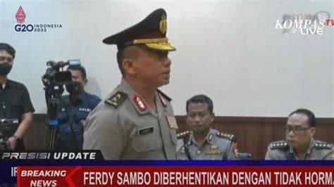 Polri Membagi Saksi Tiga Klaster Dalam Persidangan Kode Etik Ferdy