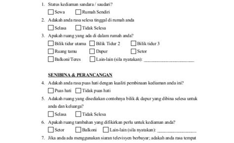 Contoh Soalan Survey Kepuasan Pelanggan Borang Soal Selidik Lloyd Johns