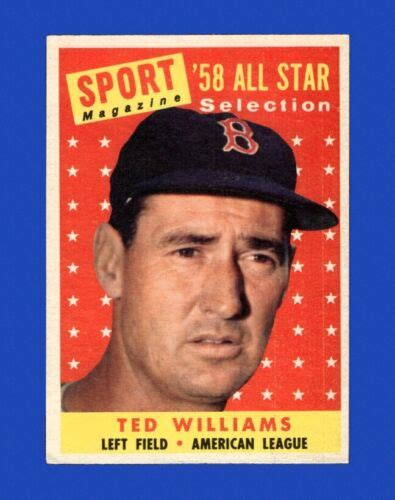 Topps Set Break Ted Williams As Nr Mint Gmcards Ebay