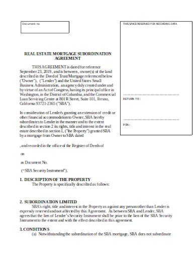 11 Mortgage Agreement Templates In Pdf Doc Free And Premium Templates