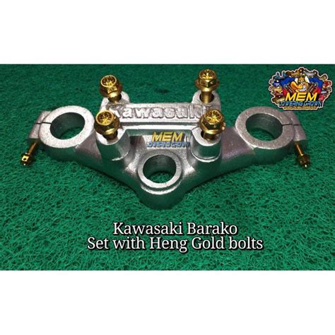 Kawasaki Barako Lowering Crown Set With Heng Gold Bolts Shopee