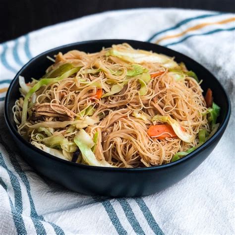 Authentic Pancit Recipe – Filipino Noodles with Chicken - A Healthy ...