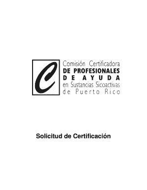 Fillable Online Comisioncertificadora Solicitud De Certificacin