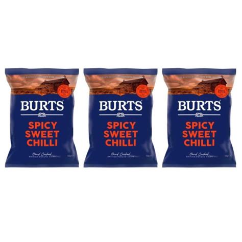 Bundle Of 3 BURTS Spicy Sweet Chilli Potato Chips 150g Shopee Singapore