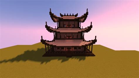 Minecraft How To Build A Chinese House بناء منزل صيني Youtube