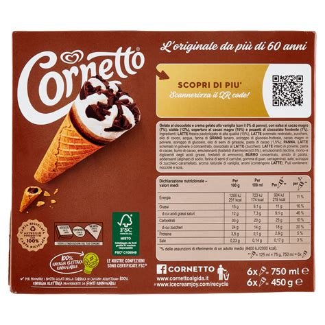 Cornetto Cioccolato Algida Conf Da 6 Bennet Online