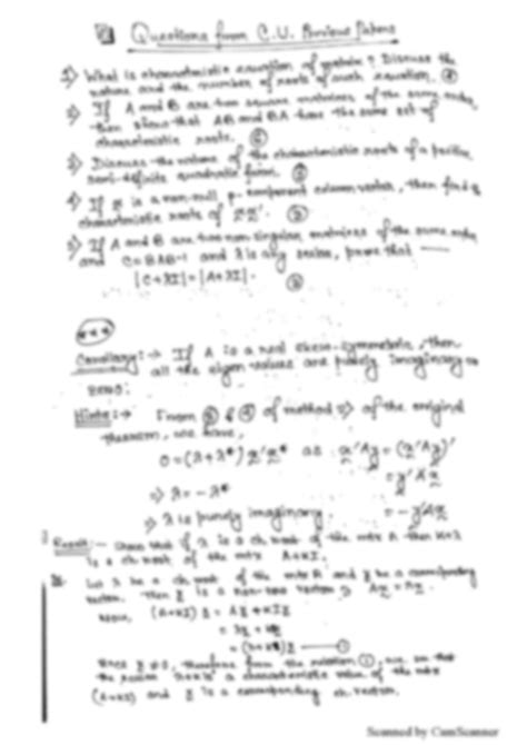 Solution Cayley Hamilton Theorem Studypool