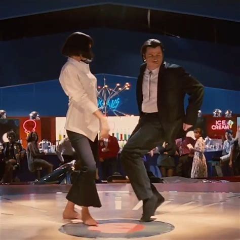 John Travolta And Uma Thurman Pulp Fiction