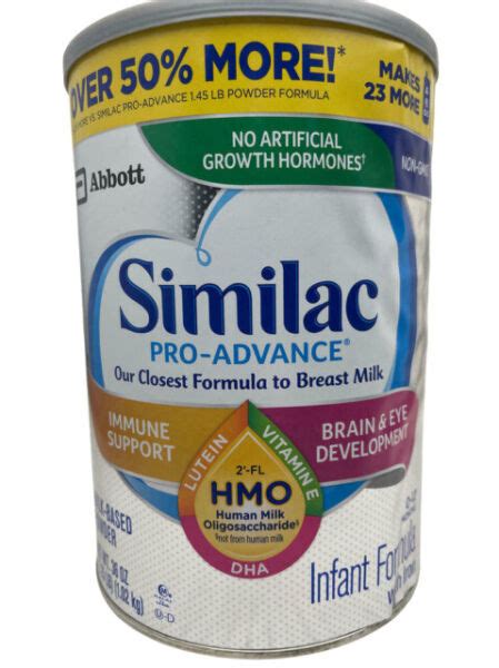 Similac Pro Advance Hmo Infant Baby Formula Milk Powder 36oz 3 Pack