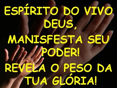 VEM O PESO DA TUA GLÓRIA Slide Gospel