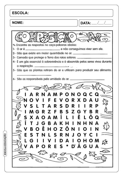 15 Atividades Sobre O Ar Atmosfera Educação Infantil 1º 2º 3º E 4º Ano