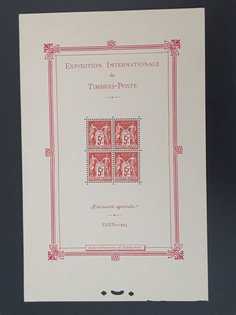 France 1925 Paris International Philatelic Exhibition Catawiki