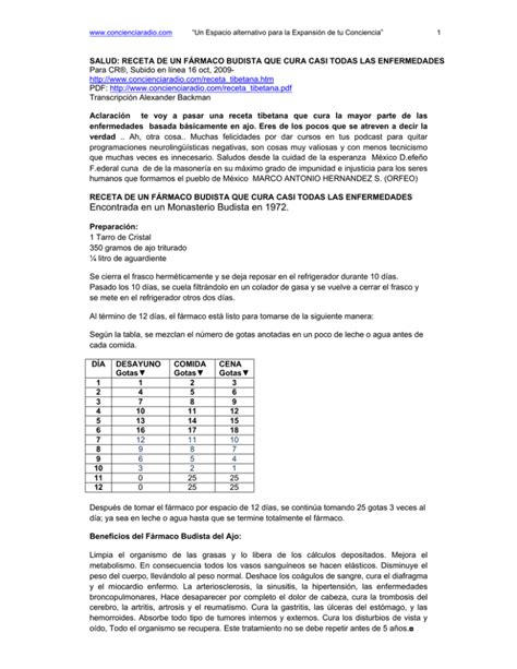 Cura Diversas Enfermedades Incluyendo El C Ncer