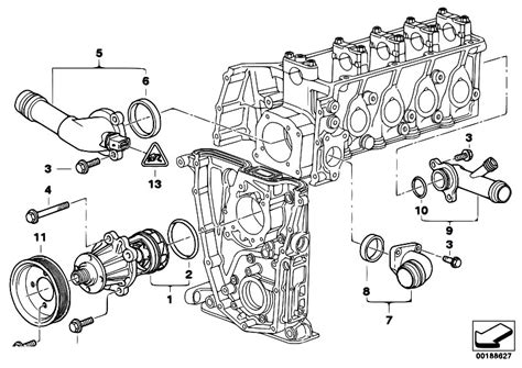 Original Parts For E46 316i 1 9 M43 Sedan Engine Waterpump Thermostat Estore