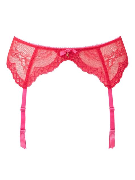 Superboost Lace Suspender Belt Rose Red Gossard