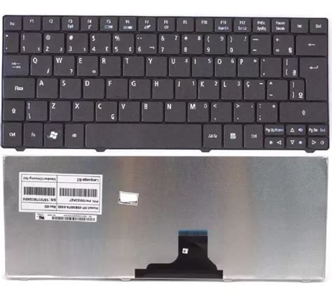 Teclado Original Notebook Acer Aspire Ao Br Preto Frete Gr Tis