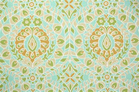 1960s Geometric Damask Vintage Wallpaper – Hannah's Treasures Vintage ...