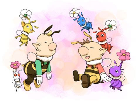 Olimar Red Pikmin Blue Pikmin Yellow Pikmin Purple Pikmin And 3