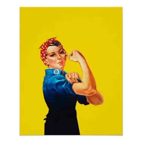 Rosie The Riveter Retro Style Icon Poster | Zazzle | Rosie the riveter, Retro fashion, Style icon