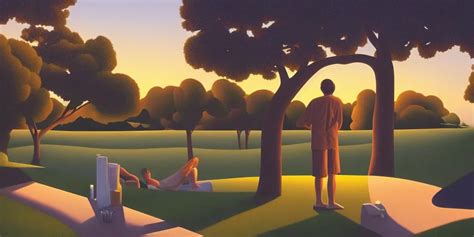 Dreaming Summer Evening Kenton Nelson Stable Diffusion Openart