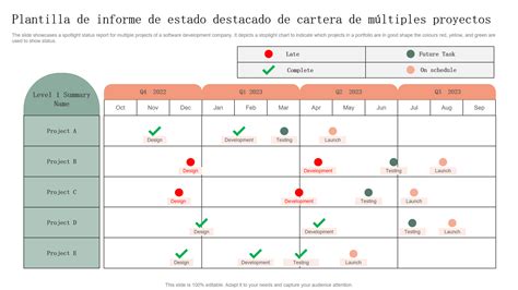 Las Mejores Plantillas De Informes De Estado De Proyectos De Cartera