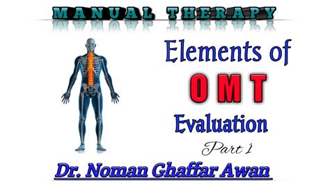 Elements Of Omt Evaluation Manual Therapy Physiotherapy