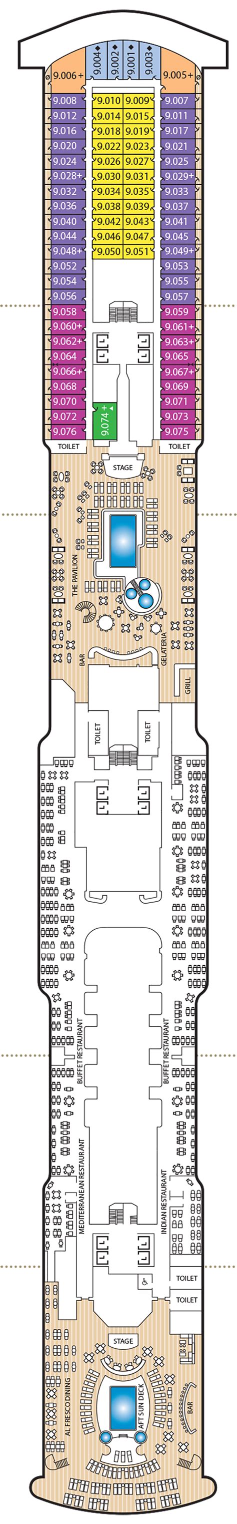 Queen Anne – Deck Plans - Planet Cruise