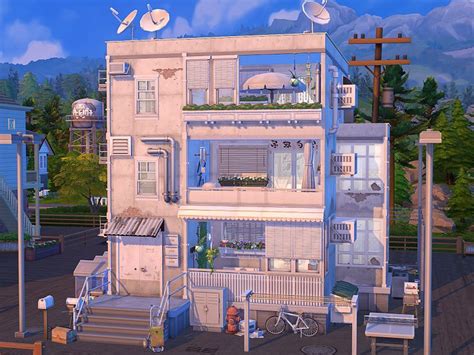 Flubs79 S Cheap Apartments No CC Sims 4 Loft The Sims 4 Lots Sims