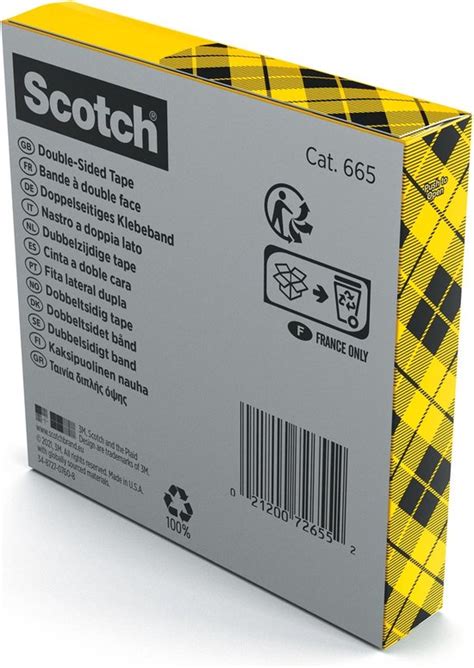 Plakband Scotch Magic 665 19mmx33m Dubbelzijdig Stuk A 1 Rol Bol