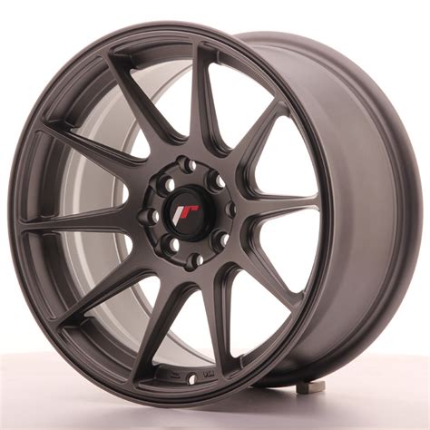 Japan Racing JR Wheels JR11 16x8 ET25 4x114 3 4x100 Gun Metal