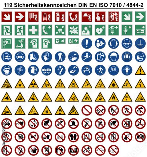 ISO 7010 Safety Signs And Symbols