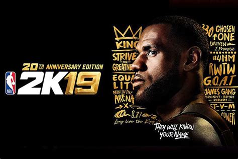 LeBron James featured on the cover of NBA 2K19 - Fear The Sword