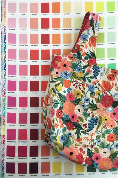 Kona® Printed Color Chart Kona Cotton Fabric Shops Online Fabric