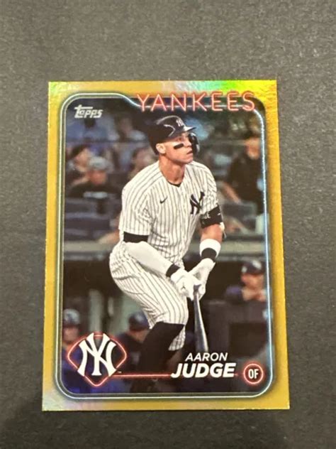 Topps Series Aaron Judge Feuille D Or Parall Le Yankees De New