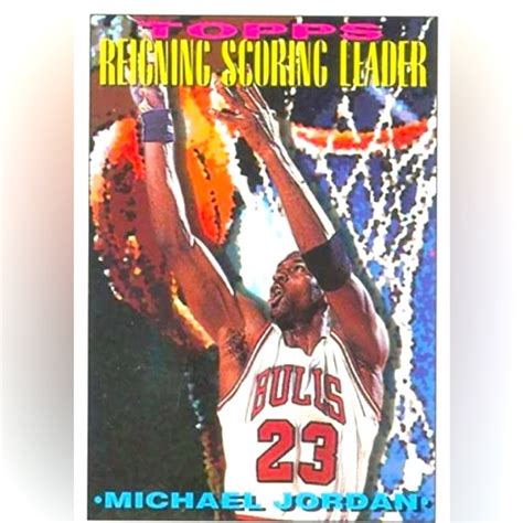 Topps Other Tops Michael Jordan Reigning Scoring Leader Card Poshmark