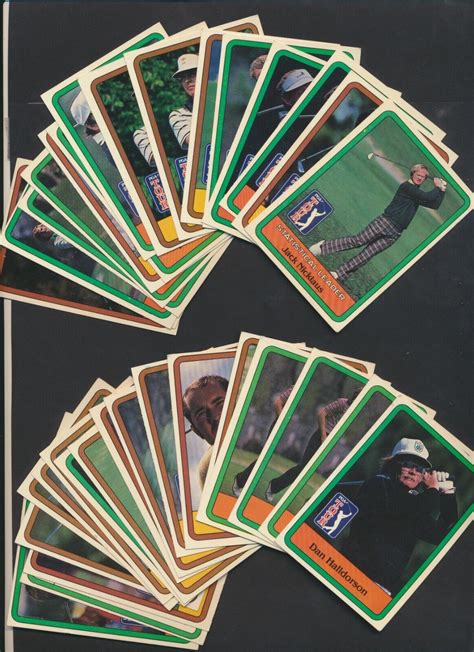 1981 Donruss Golf PGA Tour Lot Of 33 Golf Cards Jack Nicklaus VIntage