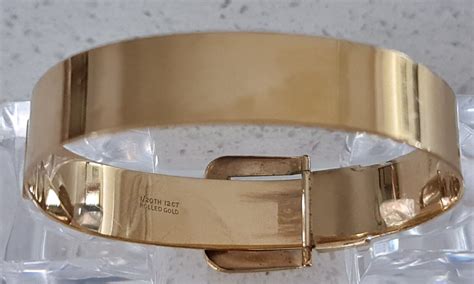 Vintage Bangle Th Ct Rolled Gold Excalibur Made In England