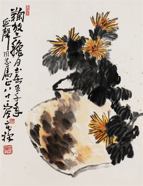 李苦禅 菊花安徽世达 2013年秋季艺术品拍卖会安徽世达拍品价格图片拍卖专场拍卖会预展拍卖会结果卓克拍卖频道