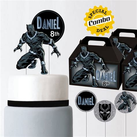 Black Panther Kit Black Panther Box Black Panther Cake Topper