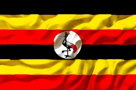 Premium Photo National Flag Of Uganda Background With Flag Of Uganda