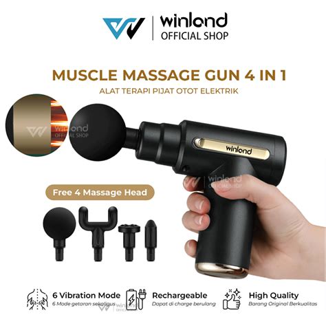 Jual Winland Alat Pijat Elektrik Massage Gun Deep Tissue Muscle