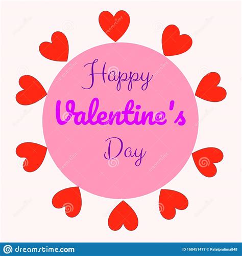 Happy Valentine S Day Wishes Card On Abstract Pink Background Graphic