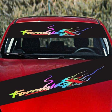 Cheap Colorful Reflective Decoration Decals Car Stickers Styling Front