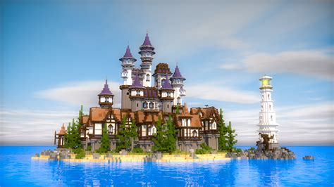 Minecraft Medieval Castle Schematic