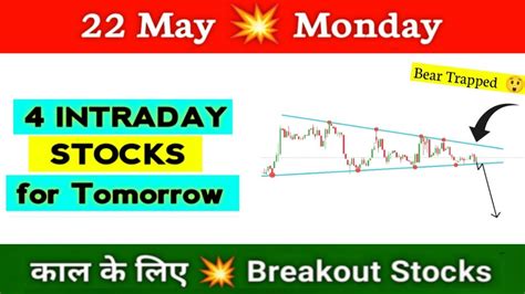 4 Breakout Stocks For Tomorrow 💥 22 May 💥 Best Intraday Stocks For