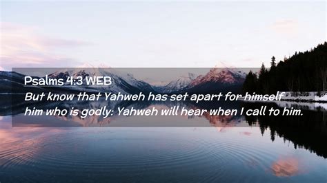 Psalms Web Desktop Wallpaper But Know That Yahweh Has Set Apart