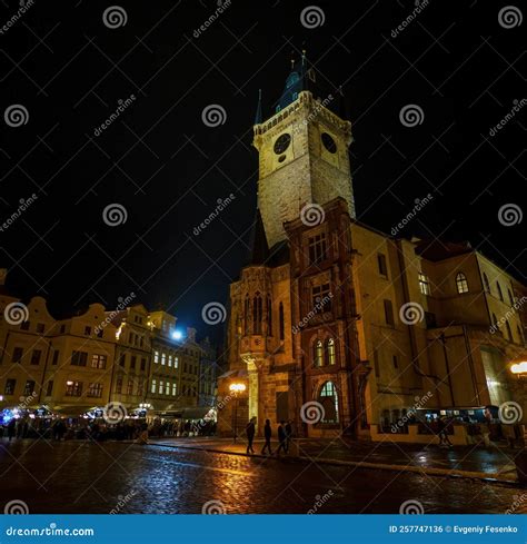 Astonishing Old Town Hall with Its Tower, Dominating Over Staromestske