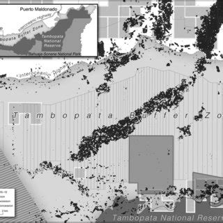 Map of the 13 buffer zones that are studied in this paper (buffer zone ...